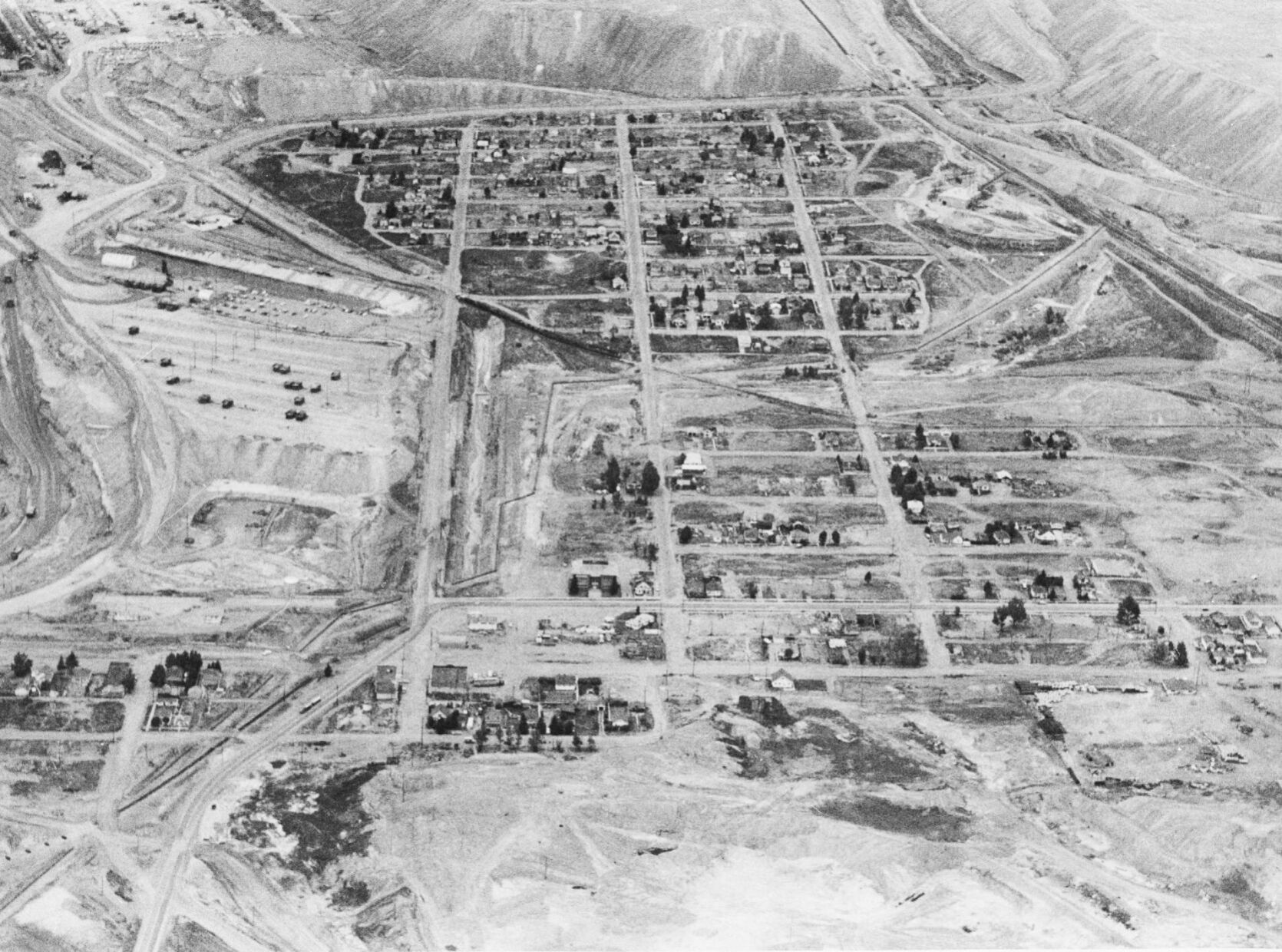 McQueen Addition aerial view July 1973